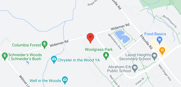 map of 609 Woolgrass Avenue